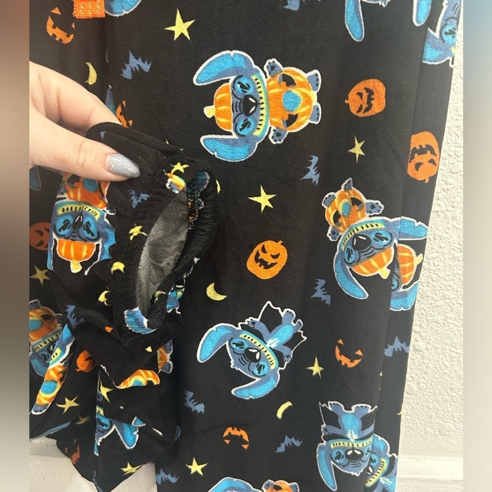 Disney Stich Halloween Pajama Pant Velour Joggers Size Small - Picture 3 of 4
